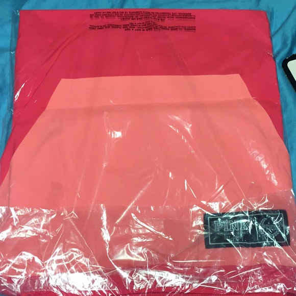 PINK Anorak Windbreaker M/L Neon Red M/L NEW - Picture 5 of 8